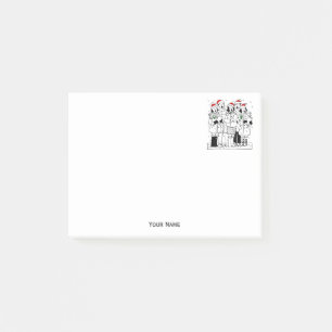 Post-it® Caroleurs de Noël avec Noël de neige