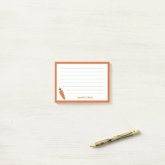 Post-it® Carotte (Sur un bureau)