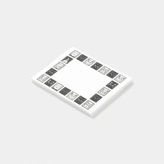 Post-it® Carré de chats (Incliné)