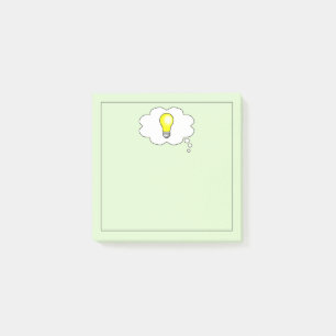 Post-it® Carré d'idées d'ampoules lumineuses