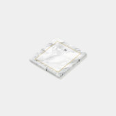 Post-it® Carré Photo Pierre Marbre Gold Bordure (Incliné)