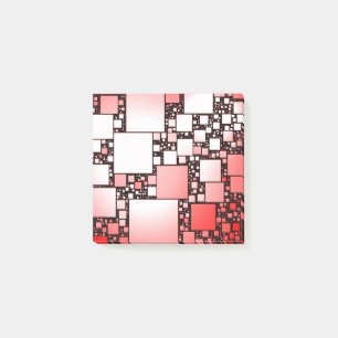 Post-it® Carré rouge et blanc billet de danse