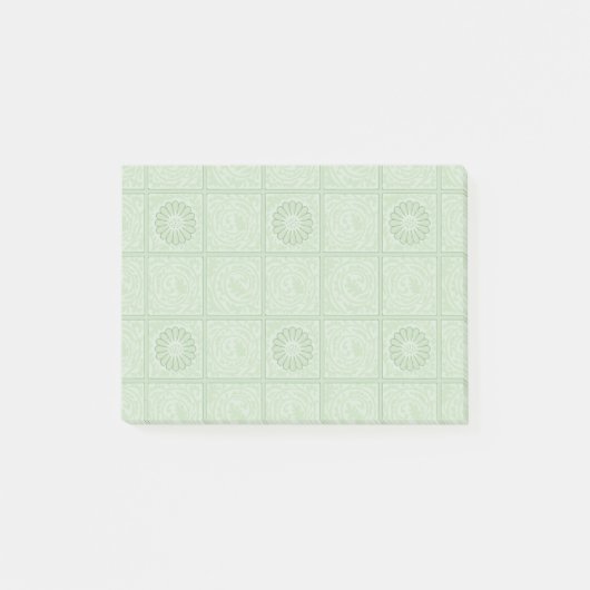 Post-it® Carreau motif vert de William Morris Diaper (Devant)
