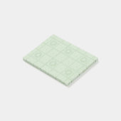 Post-it® Carreau motif vert de William Morris Diaper (Incliné)