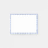 Post-it® Carreaux Gingham Bleu Clair (Devant)