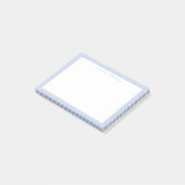 Post-it® Carreaux Gingham Bleu Clair (Incliné)