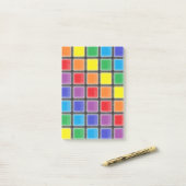 Post-it® Carrés arc-en-ciel (Sur un bureau)