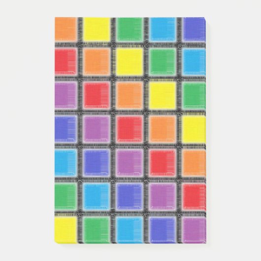 Post-it® Carrés arc-en-ciel (Devant)