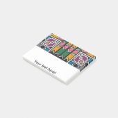 Post-it® Carrés de losange et une croix (Incliné)