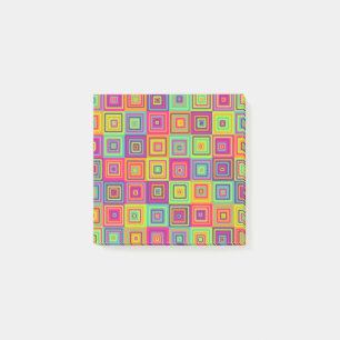 Post-it® Carrés géométriques colorés