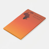 Post-it® Carte africaine de safari - notes de Courrier-it® (Incliné)