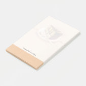 Post-it® Carte avec le gâteau peint d'aquarelle (Incliné)