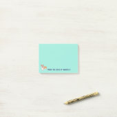 Post-it® Carte Corgi Chien vert (Sur un bureau)