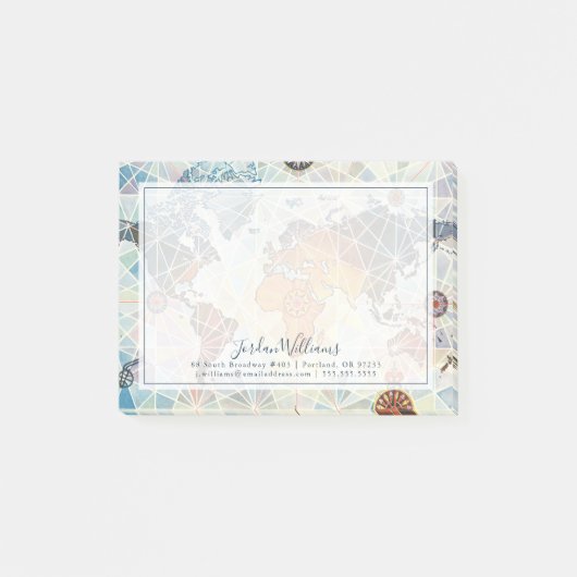 Post-it® Carte d'Air Afrique du monde (Devant)