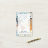 Post-it® Carte d'Air Afrique du monde (Sur un bureau)
