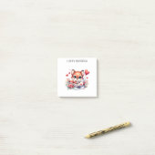 Post-it® Carte d'anniversaire Pilote Renard (Sur un bureau)