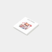 Post-it® Carte d'anniversaire Pilote Renard (Incliné)