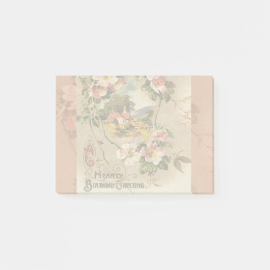 Post-it® Carte d'anniversaire vintage (Devant)