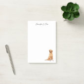 Post-it® Carte d'aquarelle Golden Retriever (Bureau)