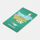 Post-it® carte de Bulgarie impression voyage (Incliné)
