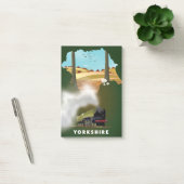 Post-it® carte de chemin de fer du Yorkshire impression de (Bureau)