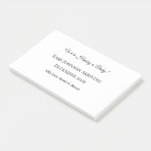 Post-it® Carte de déclaration personnalisée pour bébé (Incliné)