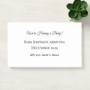Post-it® Carte de déclaration personnalisée pour bébé