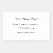 Post-it® Carte de déclaration personnalisée pour bébé (Devant)