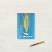 Post-it® Carte de Gibraltar (Sur un bureau)