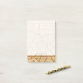 Post-it® Carte De L'État De Pennsylvanie (Sur un bureau)