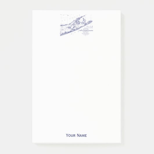 Post-it® Carte de Long Island The Hamptons (Devant)