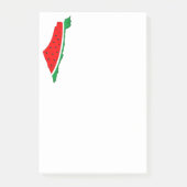 Post-it® Carte de Palestine Watermelon Symbole de la libert (Devant)