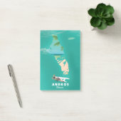 Post-it® Carte de vacances d'Andros Bahamas. (Bureau)