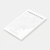 Post-it® Carte de ville de Barcelone, Espagne | (Incliné)