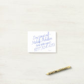 Post-it® Carte de visite de Scribble (Sur un bureau)