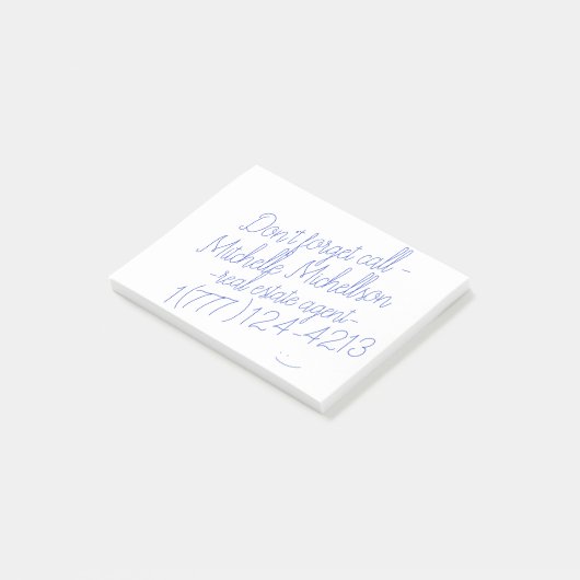 Post-it® Carte de visite de Scribble (Incliné)