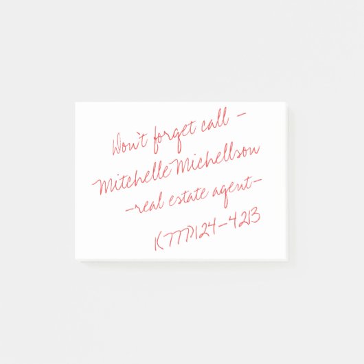 Post-it® Carte de visite Stick II (Devant)