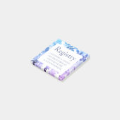 Post-it® Carte d'enregistrement Mariage floral Aquarelle (Incliné)