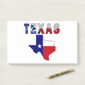Post-it® Carte des drapeaux avec le Texas (Sur un bureau)