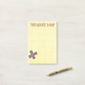 Post-it® Carte des trésors Pirate Booty (Sur un bureau)