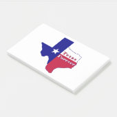 Post-it® Carte du drapeau Texas Forever (Incliné)