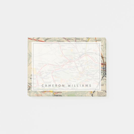 Post-it® Carte du métro de Londres (Devant)