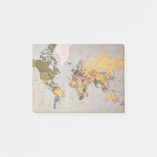 Post-it® carte du monde (Devant)