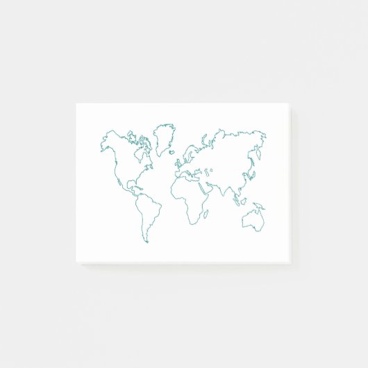 Post-it® Carte du monde (Devant)