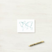 Post-it® Carte du monde (Sur un bureau)