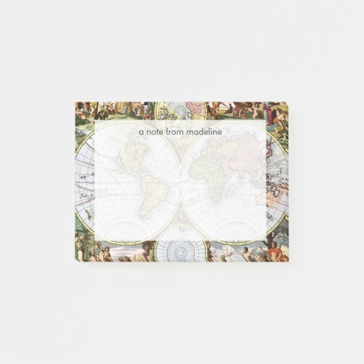 Post-it® Carte du monde (Devant)