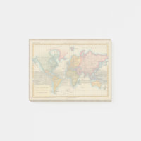 Carte du monde 1700s Antique Continents