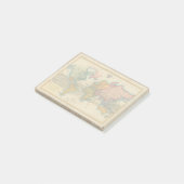 Post-it® Carte du monde 1700s Antique Continents (Incliné)