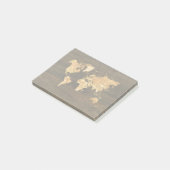 Post-it® Carte du monde en bois (Incliné)