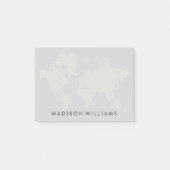 Post-it® Carte du monde numérique (Devant)